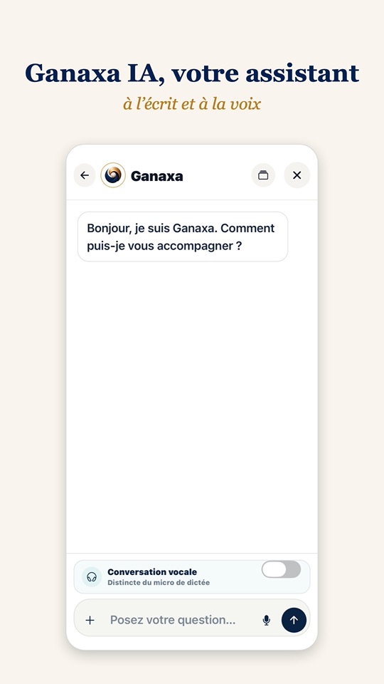 Ganaxa IA, l’assistant à l’écrit et à la voix